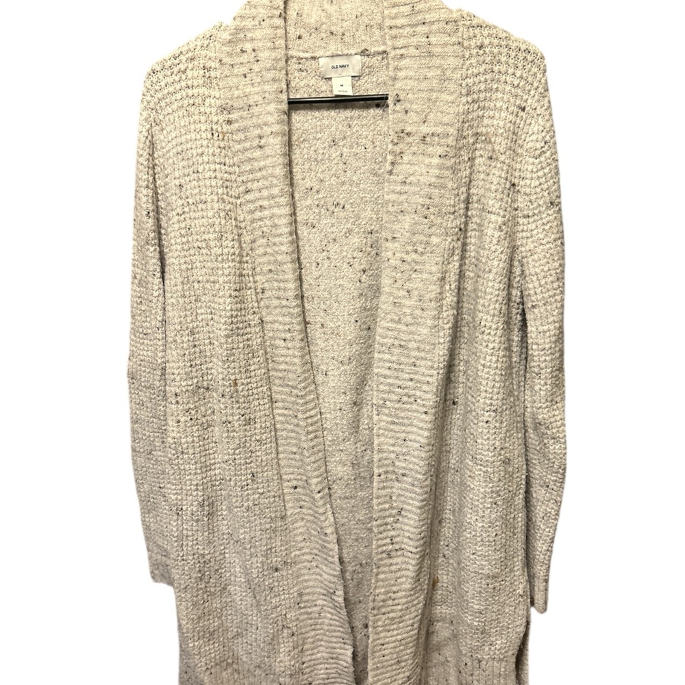 Old Navy M Cozy Cream Knit Cardigan
